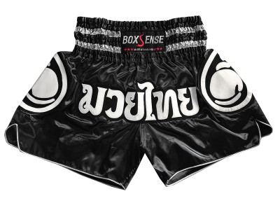 Boxsense Muay Thai Shorts : BXS-101-Black