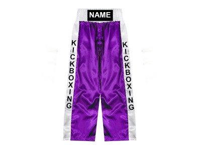 Custom Kick Boxing Pants : KNPANTS-001-Purple