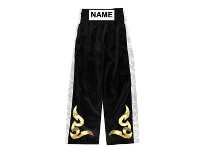 Custom Kick Boxing Pants : KNPANTS-002-Black