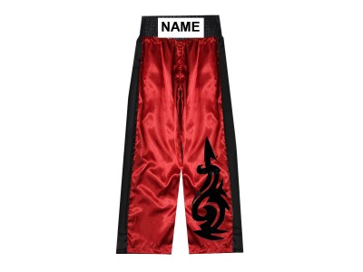 Custom Kick Boxing Pants : KNPANTS-003-Red