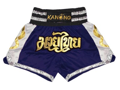 Kanong Kick Boxing Shorts : KNS-141-Navy