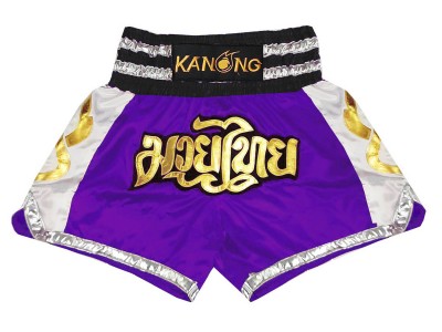 Kanong Kick Boxing Shorts : KNS-141-Puprle