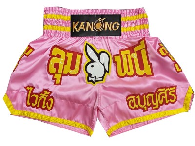 Custom Muay Thai Shorts : KNSCUST-1273-Pink