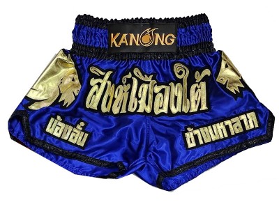 Custom Muay Thai Shorts : KNSCUST-1280-Blue