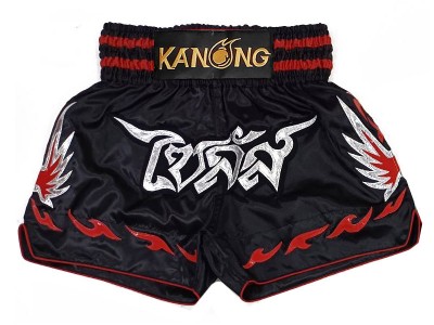 Custom Muay Thai Shorts : KNSCUST-1285-Black