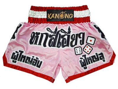 Custom Muay Thai Shorts : KNSCUST-1299-Pink