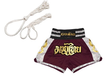 Mongkol Prajead set with Muay Thai Shorts : Set-Mongkol-Boran-147-Maroon
