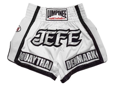 Custom Designed Muay Thai Shorts : KNSCUST-1244-White