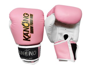 Kanong Kids Muay Thai  Training Gloves : Light Pink