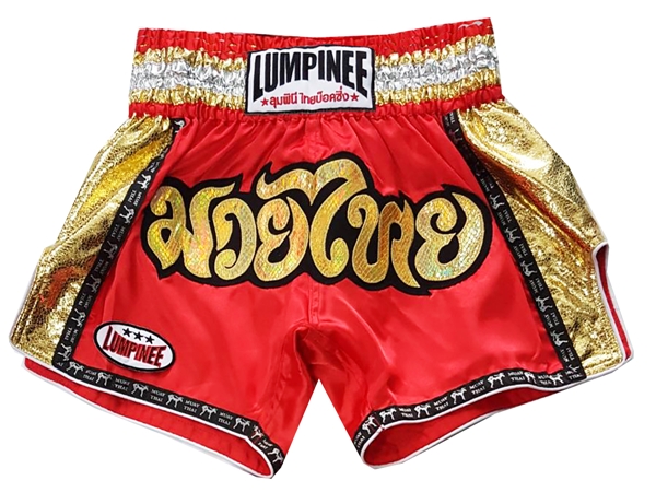 Lumpinee Thai Boxing Shorts : LUM-045-Red