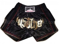 Lumpinee Retro Muay Thai Boxing Shorts : LUMRTO-003 Black