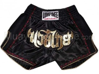 Lumpinee Retro Thai Boxing Shorts : LUMRTO-003 Black