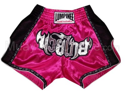 Lumpinee Retro Muay Thai Boxing Shorts : LUMRTO-003 Rose