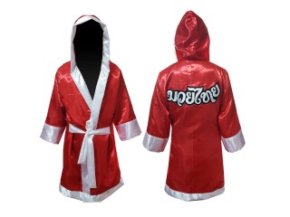 Customized Kanong Thai Boxing Gown : Red