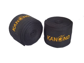 Kanong Muay Thai Boxing Hand Wraps : Black