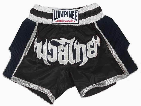 Lumpinee Thai Boxing Shorts : LUM-023-Black