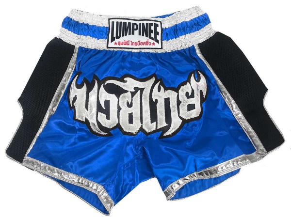 Lumpinee Muay Thai Shorts : LUM-023-Blue | muaythaisport.com