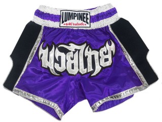 Lumpinee Thai Boxing Shorts : LUM-023-Purple