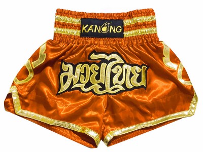 Kanong Muay Thai Shorts : KNS-121-Orange