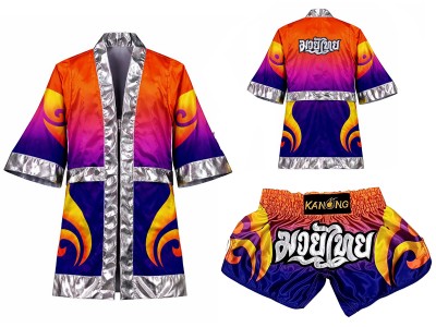 Custom Boxing Robe and Muay Thai Shorts : SET-507