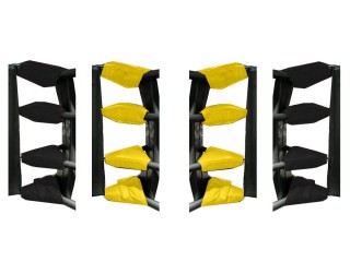 Boxing Ring Turnbuckle Covers 16 pcs : Yellow/Black