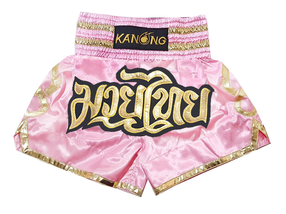 Kanong Womens Muay Thai Shorts KNS121Pink — free download