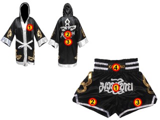 Customized Kanong Muay Thai Robe + Thai Boxing Shorts