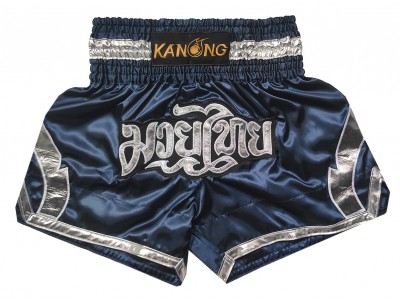 Kanong Muay Thai Shorts : KNS-144-Navy