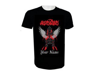 Custom Name Add Text Muay Thai Shirt : KNTSHCUST-007