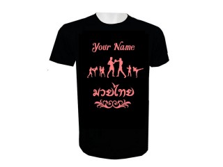 Personalized Name Add Text Muay Thai Shirt : KNTSHCUST-019