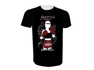 Customized Name Add Text Muay Thai Shirt : KNTSHCUSTWO-003