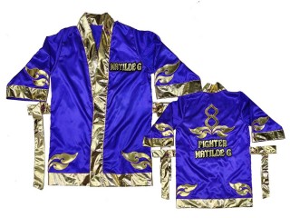 Kanong Thai Boxing  Robe : KNFIRCUST-001-Blue