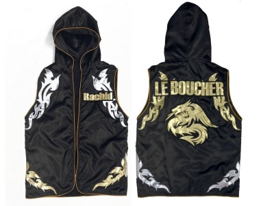Personalised Muay Thai Boxing Hoodies : KNHODCUST-002-Black