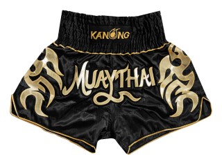 Kanong Kids Muay Thai Boxing Shorts : KNS-134-Black-K