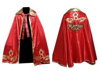Custom Kanong Batman Boxing Robe : Red Lai Thai