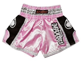 Kanong Retro Kids Thai Boxing Shorts : KNSRTO-208-Pink