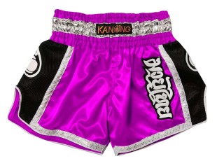 Kanong Retro Thai Boxing Shorts : KNSRTO-208-Purple