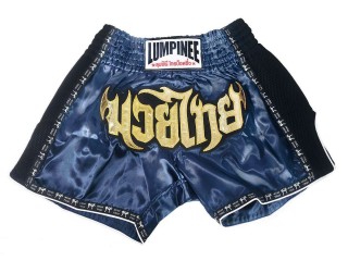 Lumpinee Retro Muay Thai Boxing Shorts : LUMRTO-003 Navy