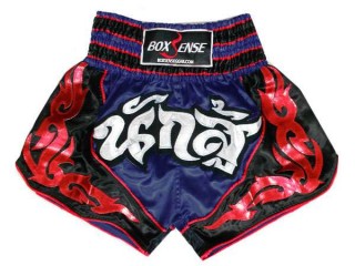 Boxsense Muay Thai Boxing Shorts : BXS-063-Navy