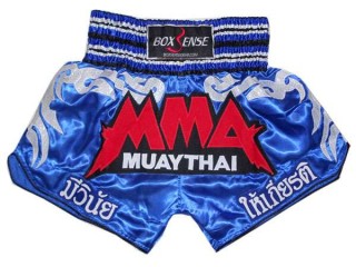 Boxsense Muay Thai Shorts : BXS-066-Blue