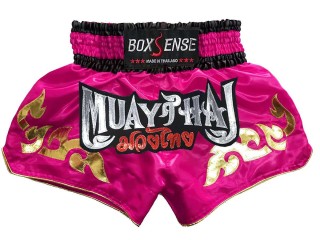 Boxsense Womens Muay Thai Boxing Shorts : BXS-092-DarkPink