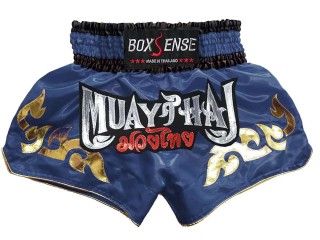 Boxsense Muay Thai Boxing Shorts : BXS-092-Navy