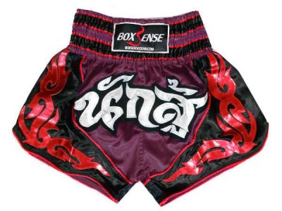 Boxsense Kick Boxing Shorts : BXS-063-Maroon