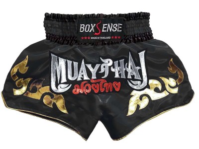 Boxsense Kick  Boxing Shorts : BXS-092-Black