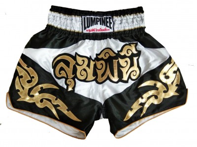 Lumpinee Mens Muay Thai Shorts : LUM-049-White