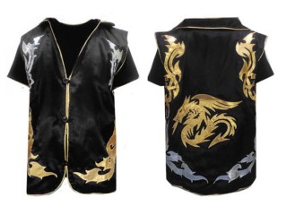 Customized Muay Thai Cornerman Jacket : Black Dragon