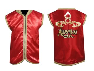 Customized Kanong Muay Thai Cornerman Jacket : Red Lai Thai