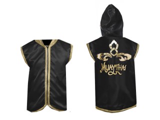 Customized Kanong Hoodies / Walk in Hoodies Jacket : Black Lai Thai