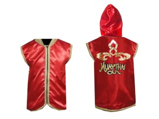 Customized Kanong Muay Thai Walk in Hoodies Jacket : Red Lai Thai