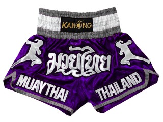 Kanong Thai Fighter Boxing Shorts : KNS-133-Violet